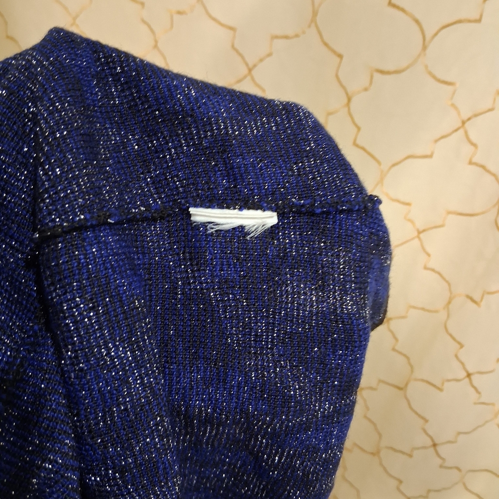 Ruby Rd. Blue and Black Cardigan - Picture 9 of 9